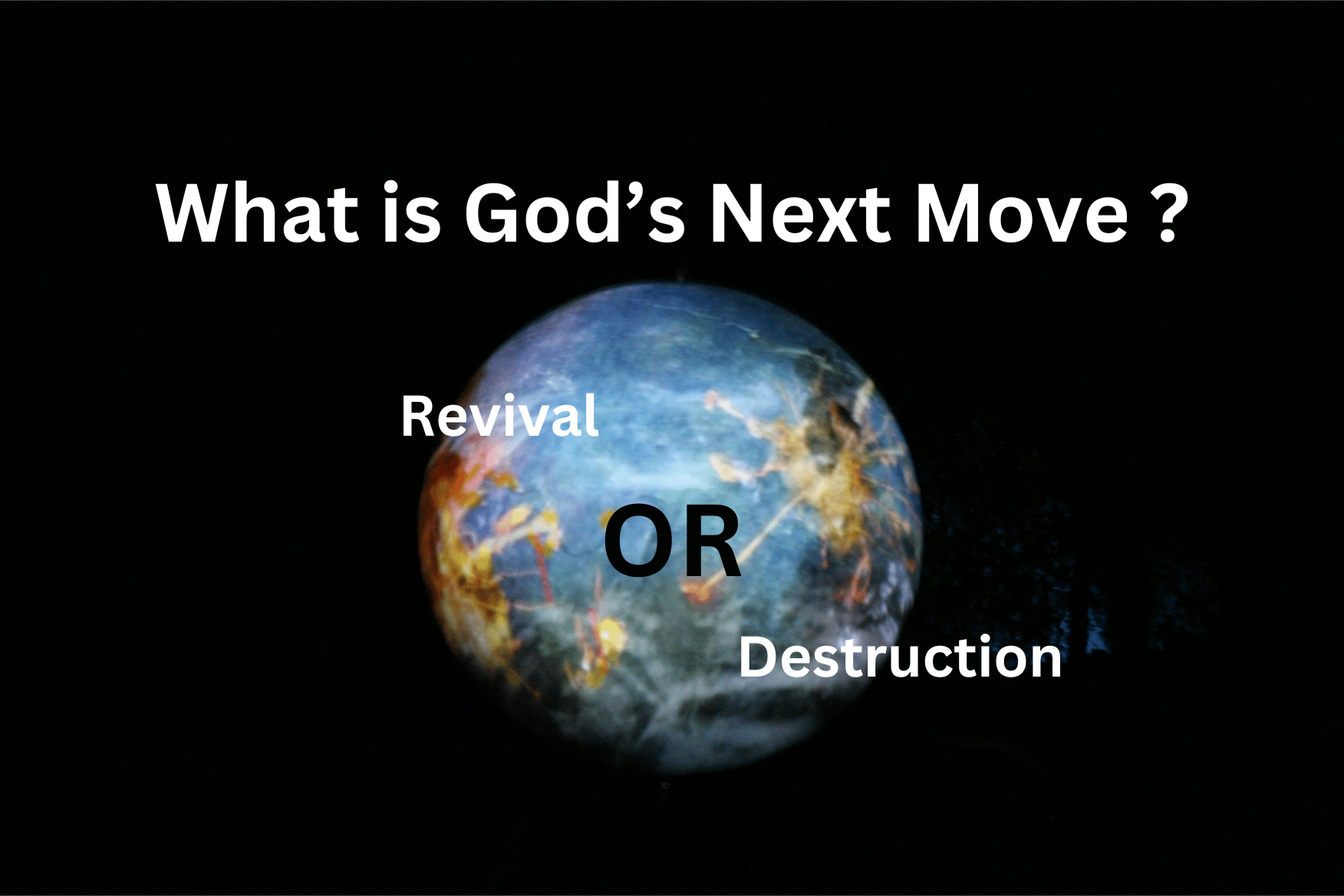 "We are no longer living in a time of God's silence."